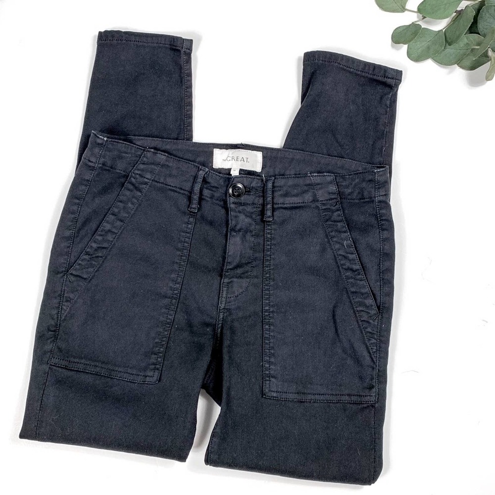 The Great Cargo Corduroy Black Skinny Jeans Size 26